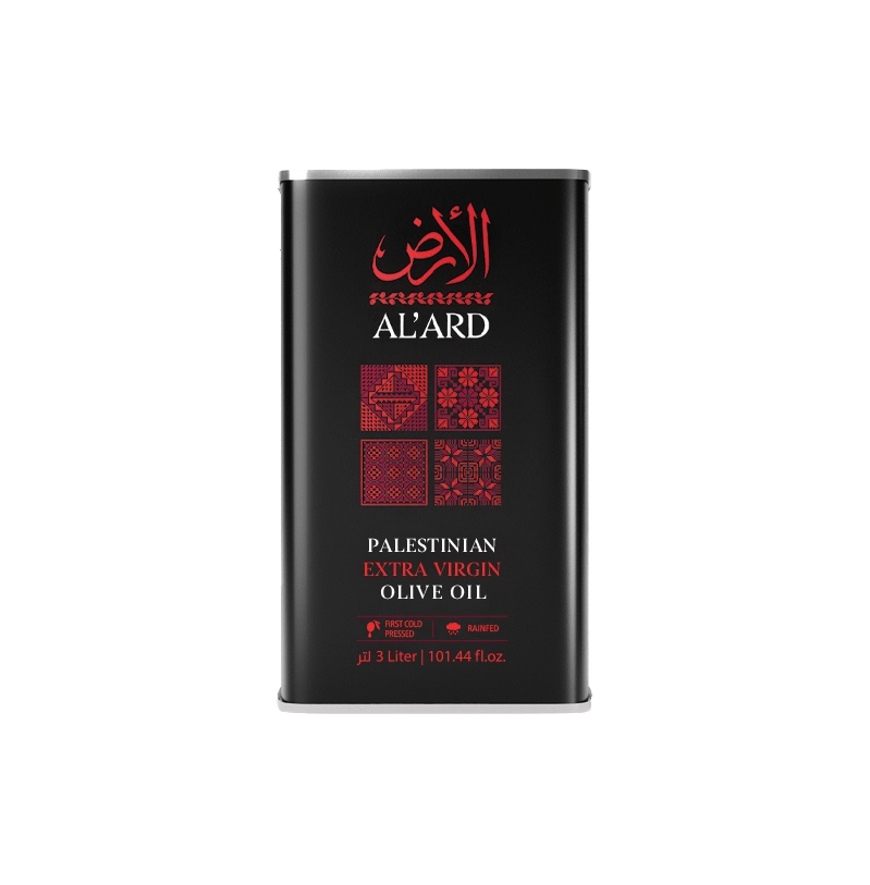Al'ard Products Pre-order Now 2025 Harvest - Extra Virgin Palestinian Olive Oil - 3L/101.4fl oz