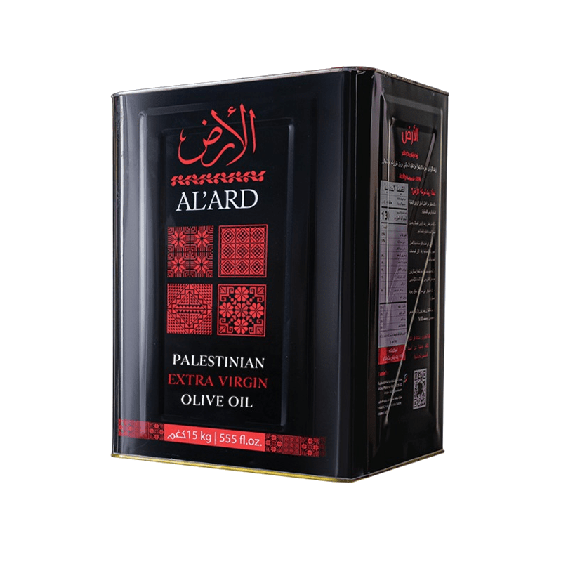 Al'ard USA Pre-order Now 2025 Harvest - Extra Virgin Palestinian Olive Oil - 16.4L (15kg) TIN - Fresh from Palestine