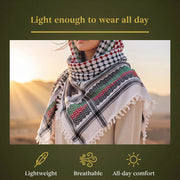 Nabulsi Palestinian Flag Kufiya (Made in Palestine)