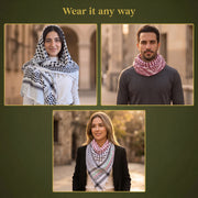 Nabulsi Palestinian Flag Kufiya (Made in Palestine)