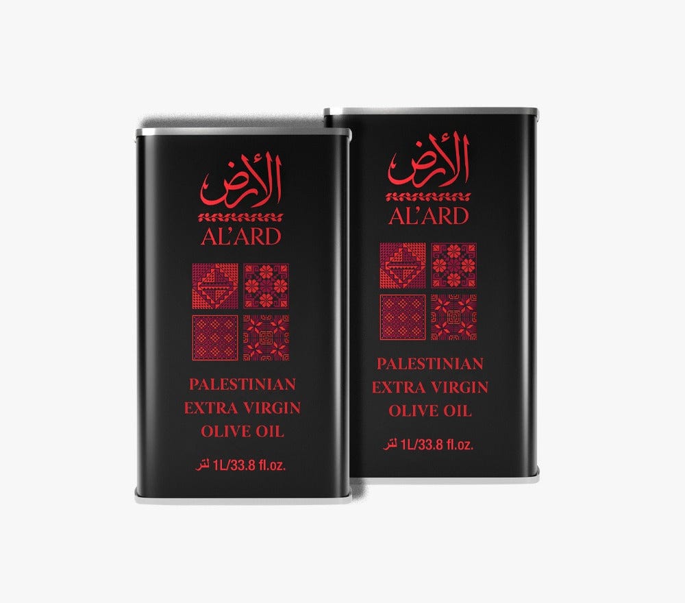 Al'ard Palestinian Agri-Product Ltd. Extra Virgin Olive Oil Tin - 1L/33.8fl oz
