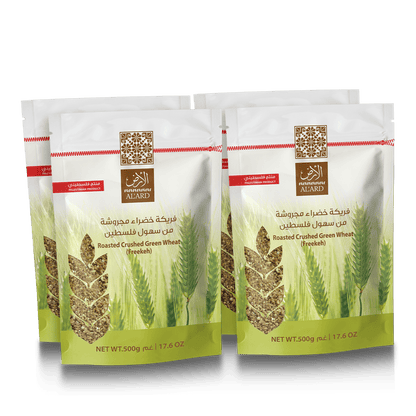 Al'ard Products  4 Coarse Crushed Green Freekeh - 500g/17.6oz