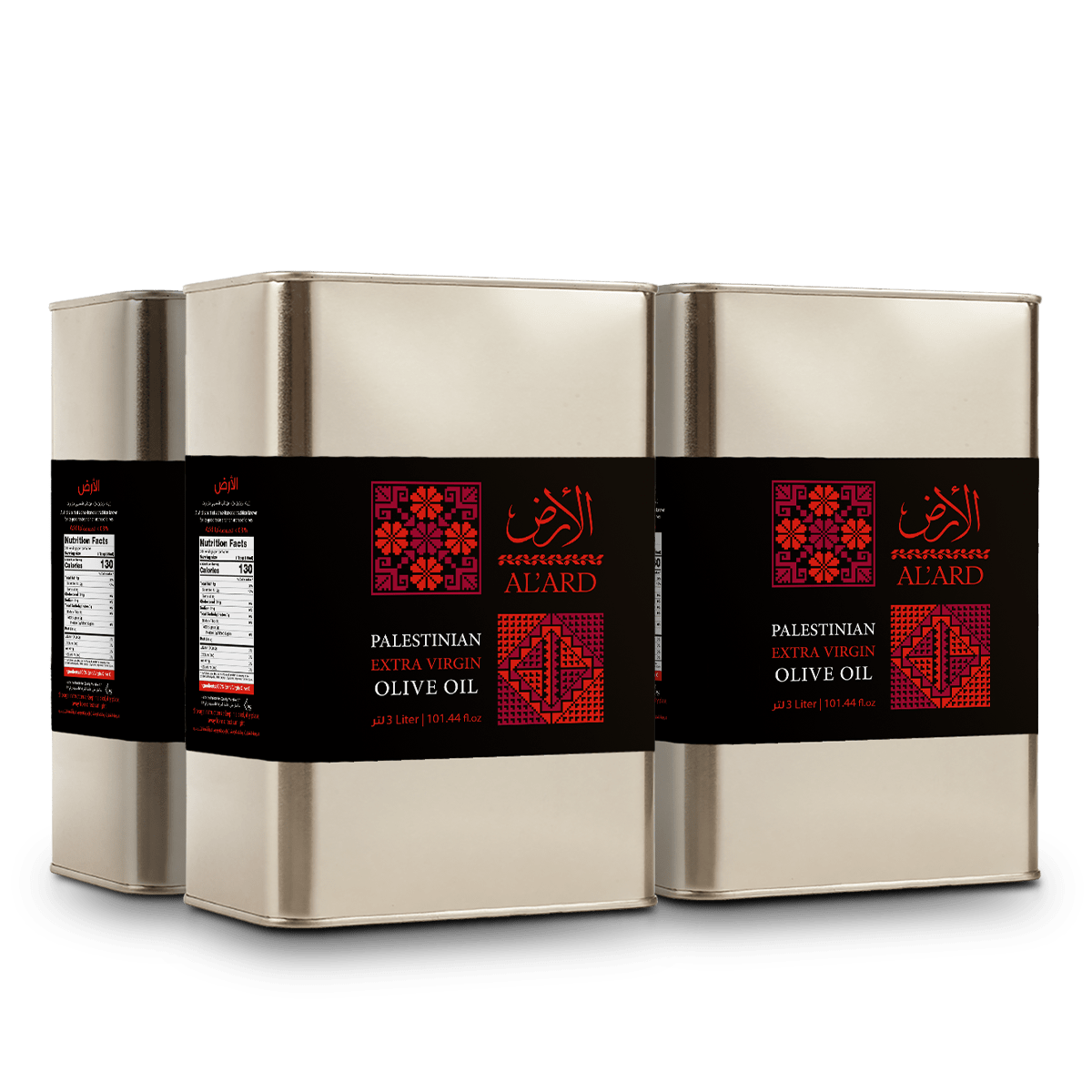 Al'ard Products  4 Extra Virgin Olive Oil Tin - 3L/101.4fl oz