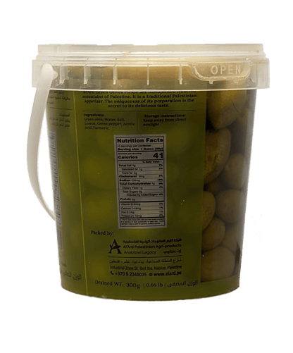 Al'ard Products Green Olives Pickle Drained Wt. 300g