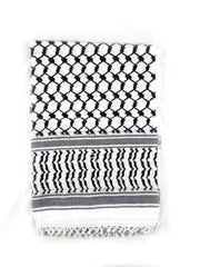 Al'ard Products  Palestinian Black and White Kufiya (Made in Palestine)