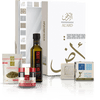 Al'ard USA Al'Ard Gift Box ( Extra Virgin Olive Oil - 250mL/8.45fl oz + Premium Za'atar Blend - 100g/3.5oz + Chilli Pepper Sauce (Hot Sauce) - 300g/10.6oz + Premium Nabulsi Soap - 125g/4.4oz + Sumac 120g/4.23oz )