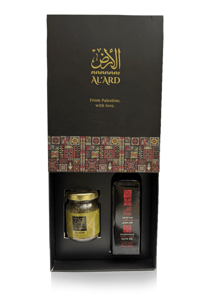 Al'ard USA Al’Ard Mini Gift Box - Extra Virgin Olive Oil - 100ml + Premium Za'atar 30g