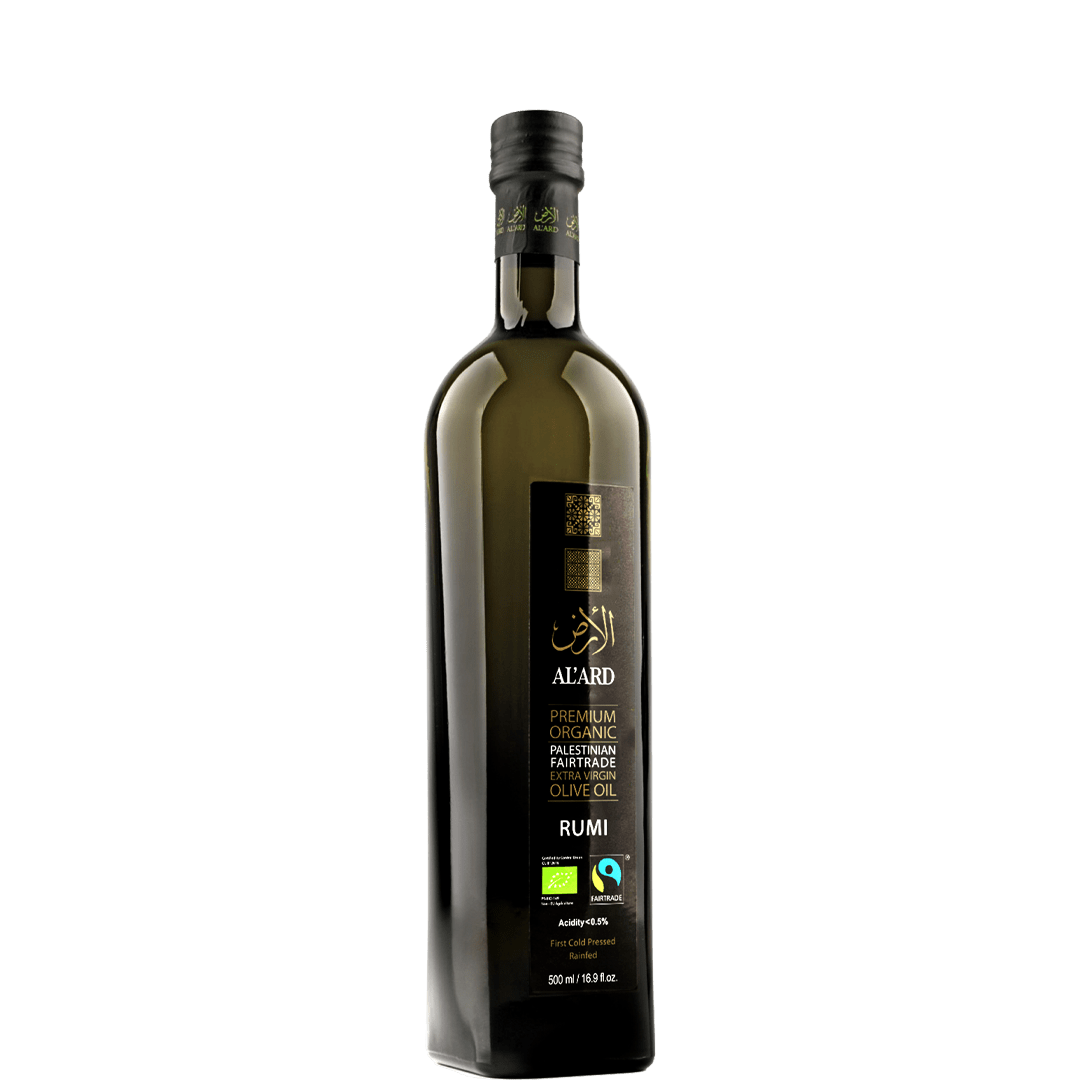 Al'ard USA Olive Oil Premium Fair Trade Organic Rumi Extra virgin Olive oil (500ml)(AVAILABLE AFTER 12/28/2023)