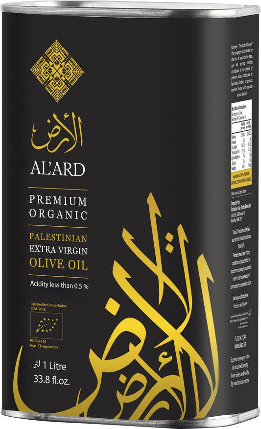 Al'ard USA Premium Organic Extra Virgin Olive Oil 1L/33.8fl oz