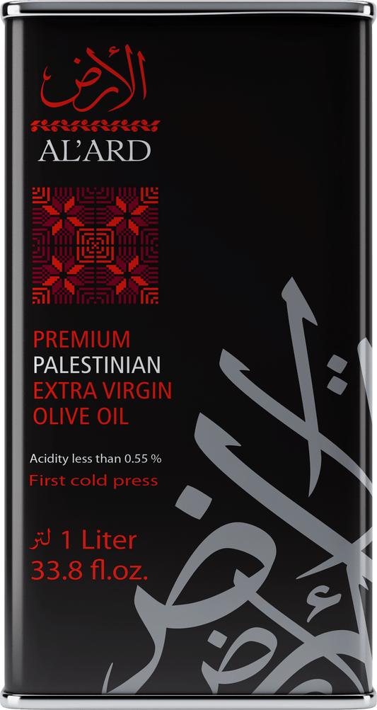 Al'ard USA Premium Palestinian Extra Virgin Olive Oil - 1L/33.8 fl oz