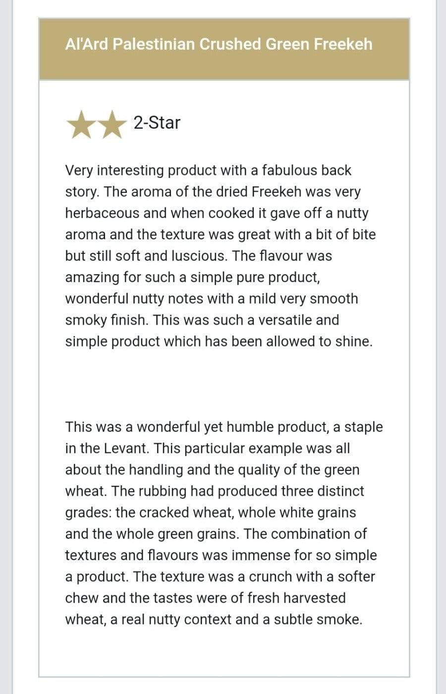 Coarse Crushed Green Freekeh